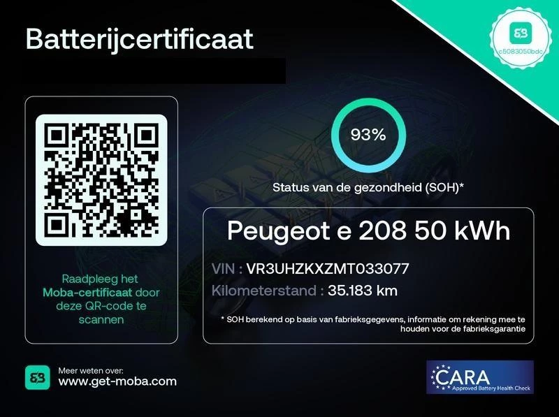 Hoofdafbeelding Peugeot e-208