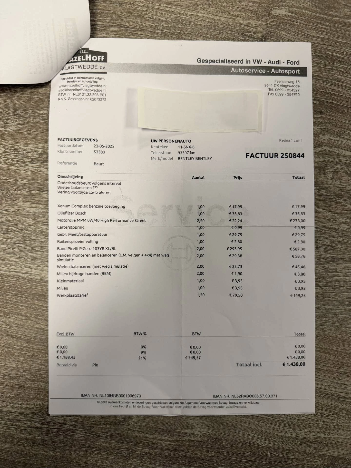 Hoofdafbeelding Bentley Continental GT