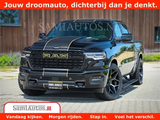 Dodge Ram 1500 Limited Night High Output 540HP 706Nm | Massage + Full Option | De Meest Luxe en Volle Pick-Up in zijn Klasse | Comfortabele Dubbele Cabine met Royale 5 Zitplaatsen | BPM vrij | Nu Leverbaar uit Voorraad | Voorraad Nr 2327 - 5407