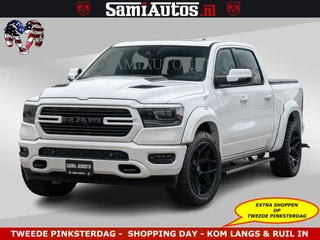Dodge Ram Pick-Up V8 5.7 402PK | LARAMIE SPORT | Krachtige Hemi | Panorama Dak | 12' Scherm | LPG | Comfortabele Dubbele Cabine met Royale 5 Zitplaatsen | NIEUW EN BPM vrij | Nu Leverbaar uit Voorraad | Nr 2529 - 1277 |