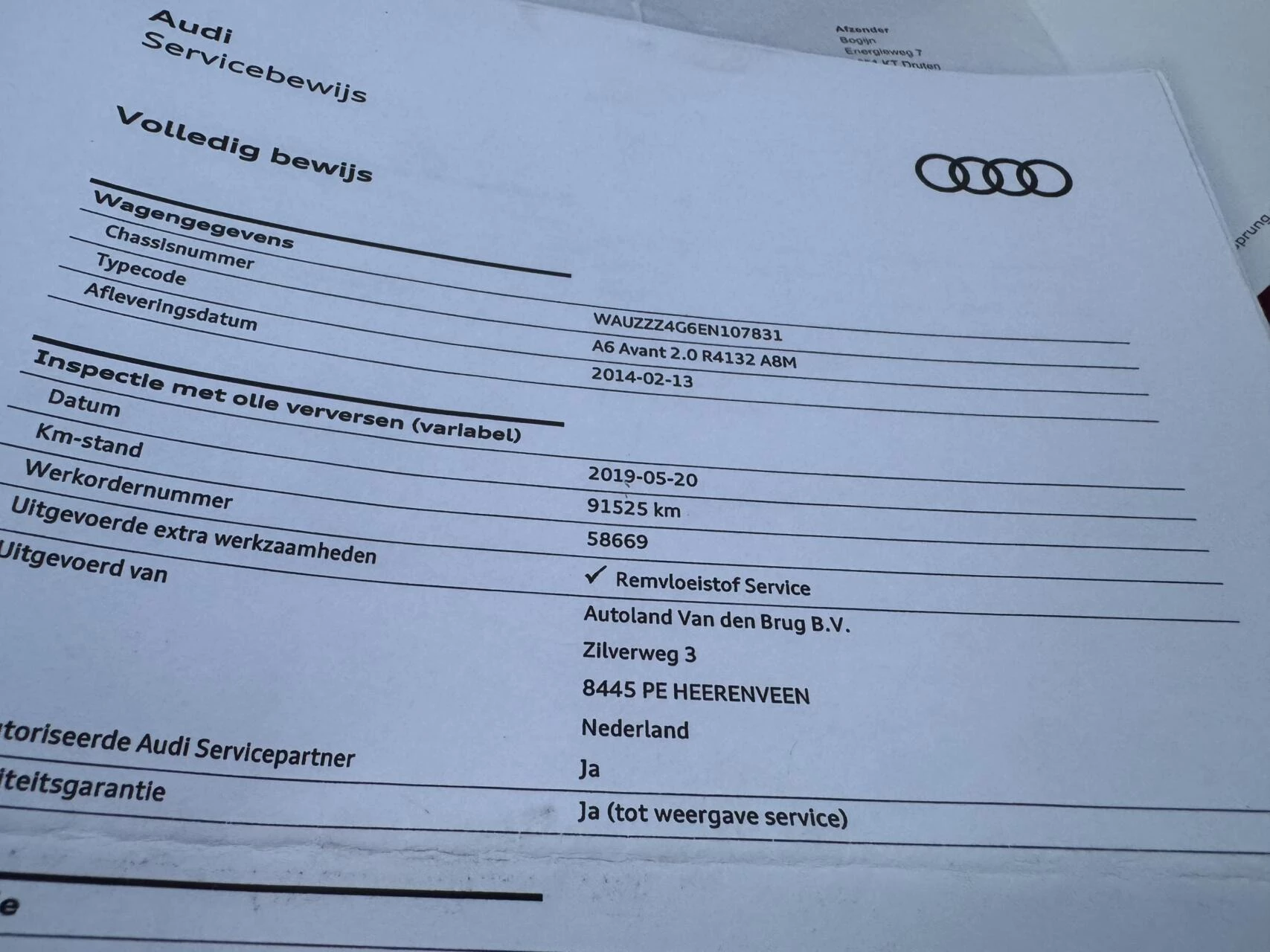 Hoofdafbeelding Audi A6