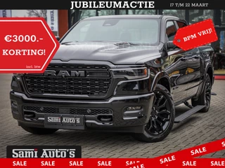 Dodge Ram 1500 LIMITED NIGHT 540PK 706 Nm HIGH OUTPUT | XB9 | MASSAGE | BOM VOL | CREW CAB | DUBBELE CABINE | GRIJSKENTEKEN | DE MEEST LUXUEUZE en BEGEERDE Pick-up VOORRAAD NR 2304 - 8540