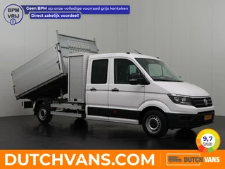 Volkswagen Crafter 2.0TDI 140PK Dubbele Cabine Kipper | Trekhaak 3000Kg | Werkkist | 6-Persoons | Airco | Standverwarming