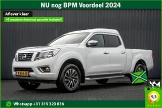 Nissan Navara 2.3 dCi Optima L2H1 | Incl. 6mnd garantie | Euro 6 | Automaat | DC | 5-Persoons | 191 PK | 4X4 | Climate | Cruise | MF Stuur