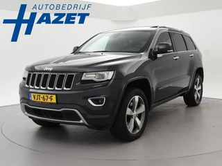 Jeep Grand Cherokee 5.7 352 PK V8 BENZINE GRIJS KENTEKEN OVERLAND + ADAPTIVE CRUISE | TREKHAAK 3325 KG | SCHUIFDAK | LEDER | STOELVENTILATIE