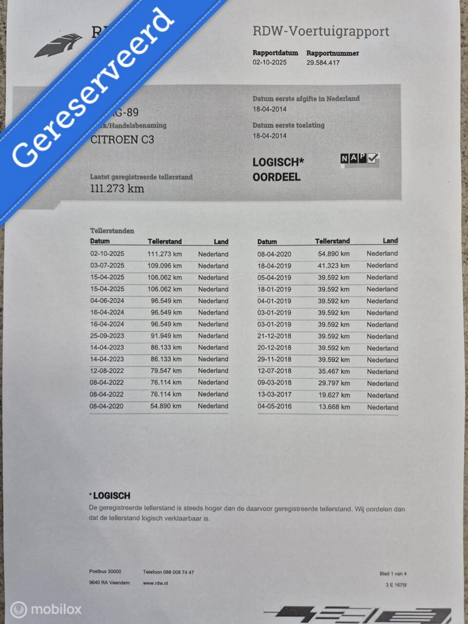 Hoofdafbeelding Citroën C3