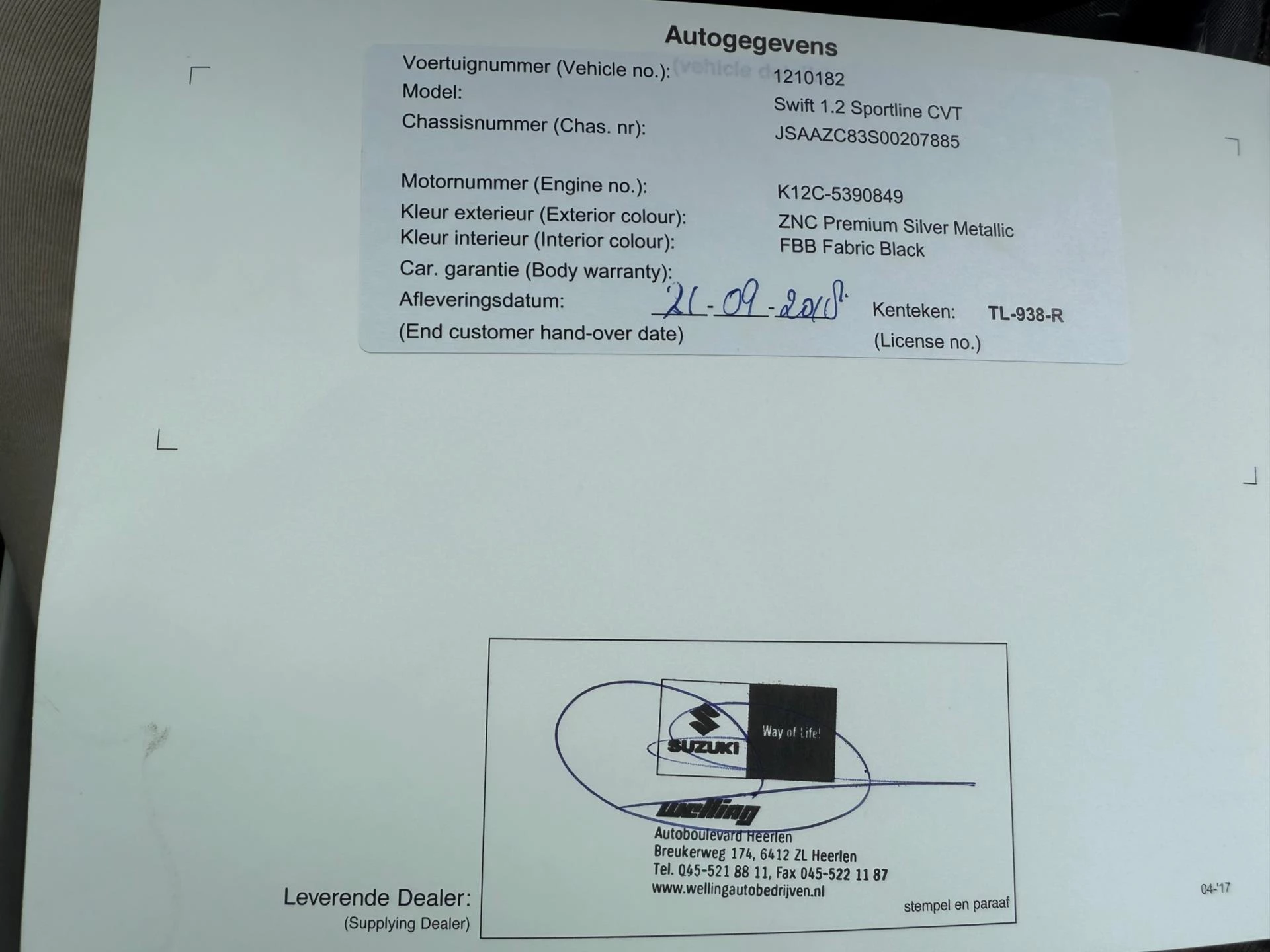 Hoofdafbeelding Suzuki Swift