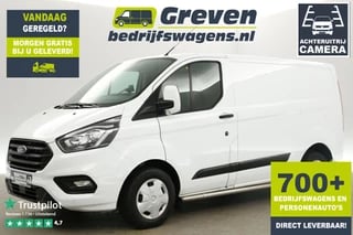 Ford Transit Custom 280 2.0 TDCI L1H1 Airco Camera Cruise Navi PDC 3 Persoons Stoelverwarming Sidebars Trekhaak