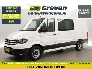 Volkswagen Crafter 35 2.0 TDI L3H2 140PK | Dubbele Cabine | 6 Persoons | Airco Cruise Parkeersensoren Trekhaak