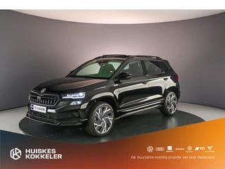 Hoofdafbeelding Škoda Karoq Škoda Karoq Sportline Business 1.5 TSI 150pk DSG Automaat Trekhaak, Panoramadak, Elektrische achterklep, Adaptive cruise control, 360 camera, Verwarmde voorruit, Achteruitrijcamera, Navigatie, Parkeersensoren, LED matrix koplampen