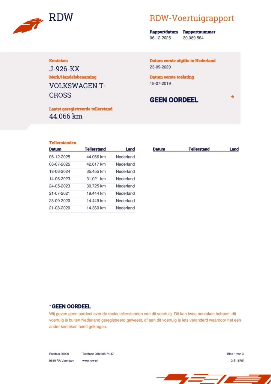 Hoofdafbeelding Volkswagen T-Cross