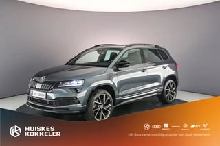 Škoda Karoq Sportline Business 1.5 TSI 150pk DSG Automaat Adaptive cruise control, Panoramadak, LED verlichting, Parkeersensoren, Airco, Stoelverwarming, DAB, Elektrische achterklep