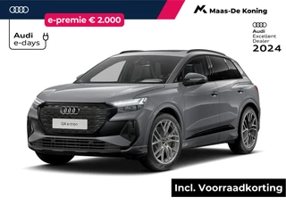 Audi Q4 e-tron 45 quattro S Edition 286 PK · 21" LM Velgen · Elek. wegklapbare trekhaak · Glazen panoramadak · Assist. pakket plus