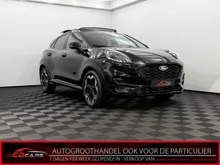 Hoofdafbeelding Ford Puma Ford Puma 1.0 EcoBoost Hybrid ST-Line X 155pk Pano, Half leder, Navi, Camera, Keyless start, Cruise control, Virtual desk, Winterpakket, 2 jaar garantie