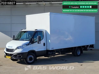 Iveco Daily 70C18 3.0L Automaat 1000KG Laadklep Luchtvering 180PK Bakwagen Airco Cruise D'Hollandia Euro6 Meubelbak Koffer Airco Cruise control
