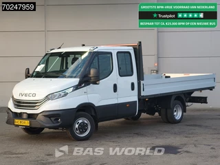Iveco Daily 35C18 3.0L Automaat 180PK Dubbel Cabine Open Laadbak 2025-Model Dubbellucht 3,5t Trekvermogen ACC LED Navi Euro6 Pritsche Pickup 3m3 Airco Dubbel cabine