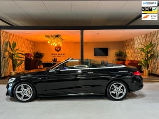 Mercedes-Benz C-klasse Cabrio 180 AMG Garantie Burmester PDC NekVW StoelVW Sfeer LED Cruise Navi Clima Rijklaar