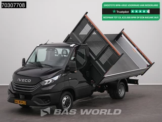 Iveco Daily 35C21 3.0L Driezijdige Kipper Dubbellucht 210PK 3,5t Trekgewicht ACC LED Camera CarPlay Euro6 Kipper Tipper Benne Airco