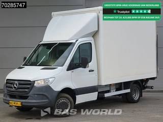 Mercedes Sprinter 514 CDI Laadklep Automaat Zijdeur Bakwagen Dubbellucht Airco Cruise MBUX CarPlay Euro6 Meubelbak Koffer 17m3 Airco Cruise control