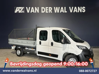 Peugeot Boxer 2.0 BlueHDI 130pk Pick up Dubbel Cabine Open laadbak Euro6 Airco | 7-Zits | Trekhaak | Navigatie