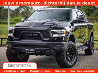 Dodge Ram 1500 REBEL TRX STYLE | BODY LIFT | RAMBAR | 4X4 | LPG | HUD HEADUP | DIGI CLUSTER | 360CAM | ADAPTIVE CRUISE | RAM BAR ROLLCOVER | Comfortabele Dubbele Cabine met Royale 5 Zitplaatsen |