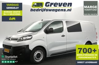 Citroën Jumpy 2.0 BlueHDI L3H1 Marge| Dubbele Cabine | 5 Persoons | Airco Carplay Cruise PDC Navi Elektrpakket Trekhaak