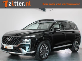 Hoofdafbeelding Hyundai Santa Fe Hyundai Santa Fe 1.6 T-GDI PHEV Premium Plus Sky 7-Persoons Panoramadak, Volleder, SOH 99,8%, Vol optie!