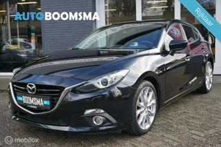 Hoofdafbeelding Mazda 3 Mazda 3 2.0 SkyActiv-G 165pk GT-M Clima Cruise Led Navi 18"