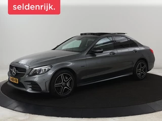 Mercedes-Benz C-klasse 300e AMG | Panoramadak | 360 Camera |  Stoelverwarming | Leder/Alcantara | Carplay | Sfeerverlichting | Park Assist | Navigatie | Full LED | PHEV | Plug In