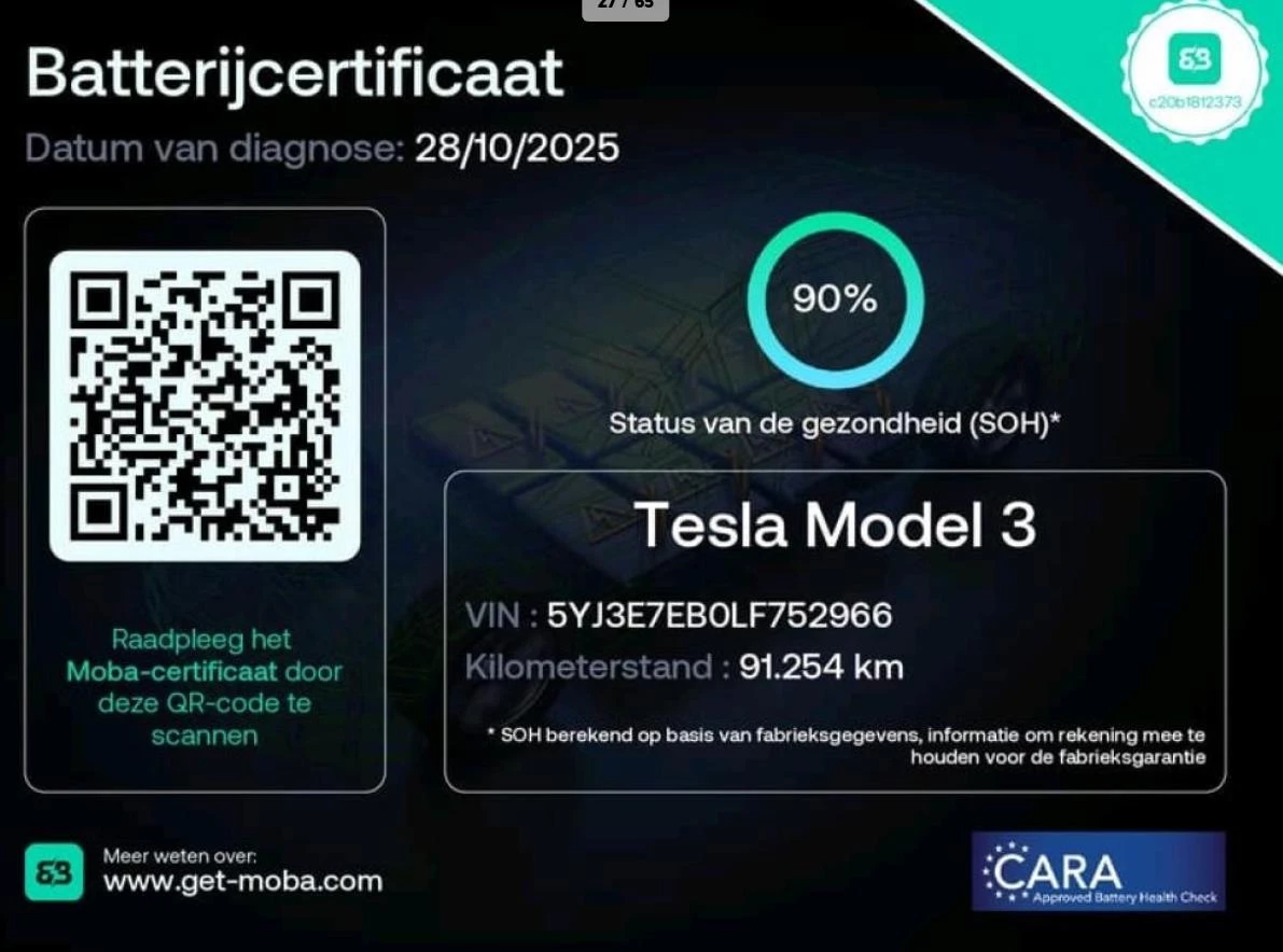 Hoofdafbeelding Tesla Model 3