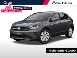 Volkswagen Taigo Edition 1.0 TSI 95 pk 5 versn. Hand · Parkeersensor achter · Multfunctioneel stuurwiel ·  Private lease ,- € 399 per maand ·