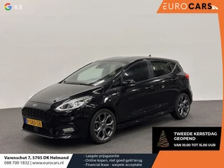 Ford Fiesta 1.0 EcoBoost ST-Line 125PK 6V Navigatie Full LED Carplay Parkeersensoren Cruise Control Stoel+Stuurverwarming Climate Control Privacy Glass 17" DAB+