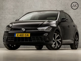 Hoofdafbeelding Volkswagen Polo Volkswagen Polo 1.0 TSI R-Line Sport Automaat (SCHUIFDAK, 2X R-LINE, DIGITAL COCKPIT, APPLE CARPLAY, GROOT NAVI, SPORTSTOELEN, STOELVERWARMING, SFEERVERLICHTING,  ZWART HEMEL, NIEUWSTAAT)