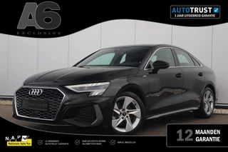 Audi A3 Limousine 30 TFSI S Line Sport edition Automaat Virtual Cockpit LED Matrix S Sportstoelen Half Leder Navigatie Clima Cruise Lane Assist Parkeersensor
