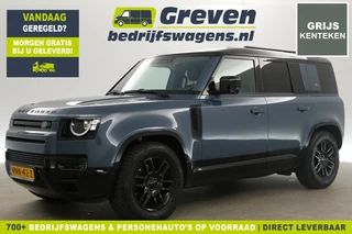 Land Rover Defender 2.0 D240 3500KG Trekgew. Grijs kenteken 241PK Automaat VAN Clima 360Camera Carplay LED Virtual Navi 19"LMV PDC Trekhaak