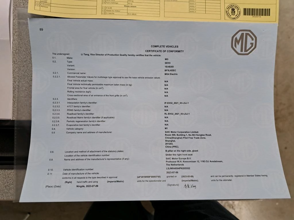 Hoofdafbeelding MG MG4 EV