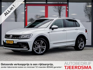 Volkswagen Tiguan 1.5 TSI R-Line | Trekhaak | LED Koplampen | Adaptieve Cruise Control | Parkeersensoren | Climate Control | Apple Carplay | Android Auto | Privacy Glas | Keyless Entry & GO | Flippers | Variabele Stuuroverbrenging | 19'' Lichtmetalen Velgen |
