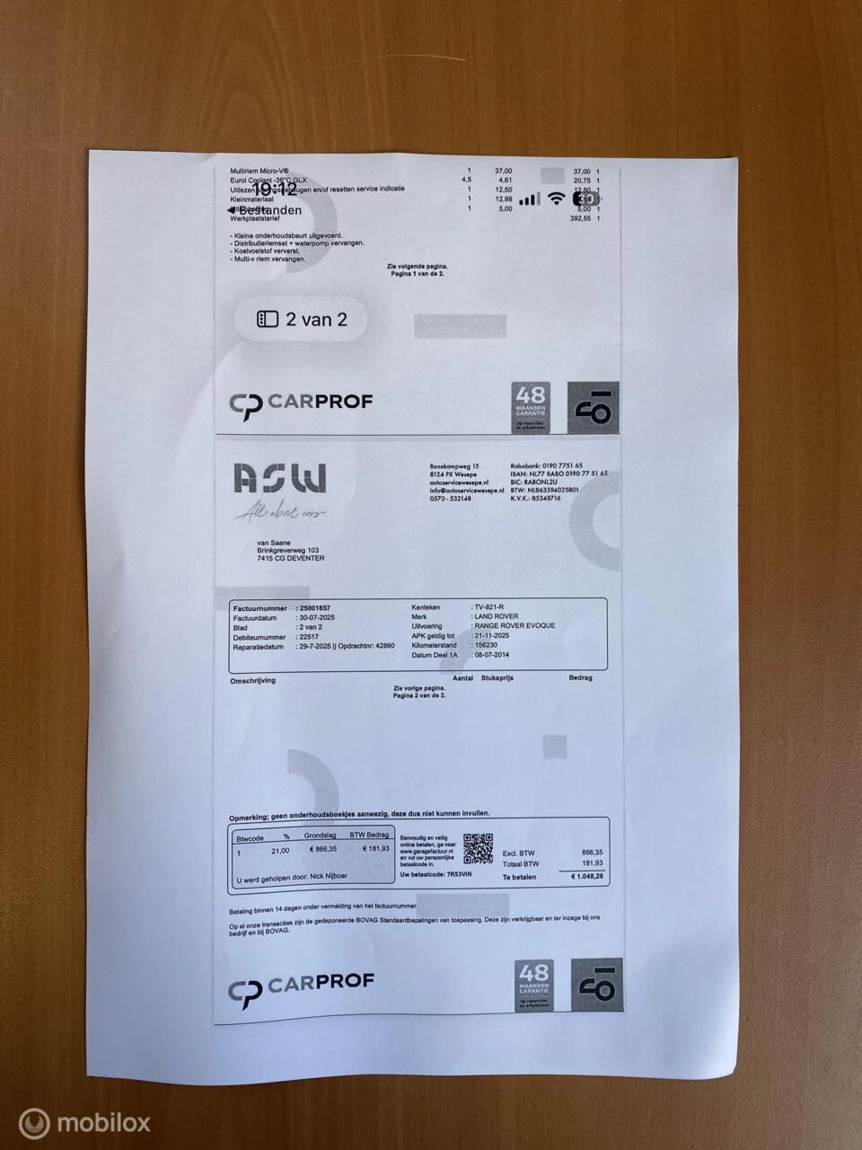 Hoofdafbeelding Land Rover Range Rover Evoque