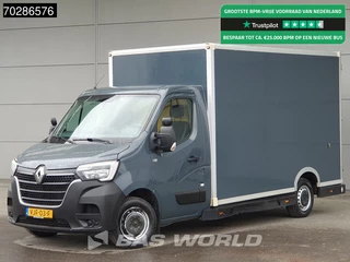 Renault Master 150PK Engine problem! Bakwagen Airco Cruise Luchtvering Meubelbak Plancher Verkoopwagen Foodtruck Paardenwagen 18m3 Airco Cruise control