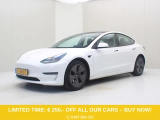 Tesla Model 3 Long-Range AWD 351pk 75 kWh FACELIFT [ TREKHAAK+WARMTEPOMP+AUTOPILOT+620KM WLTP+PREMIUM AUDIO ]