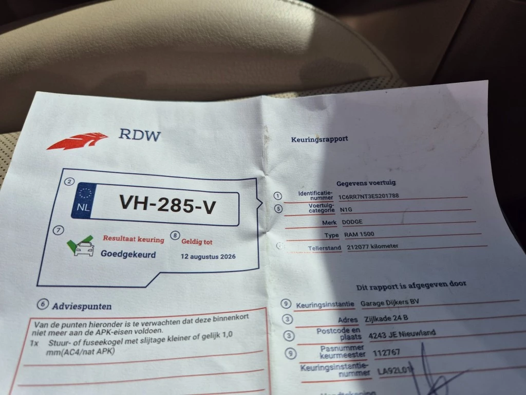 Hoofdafbeelding Dodge Ram Pick-Up