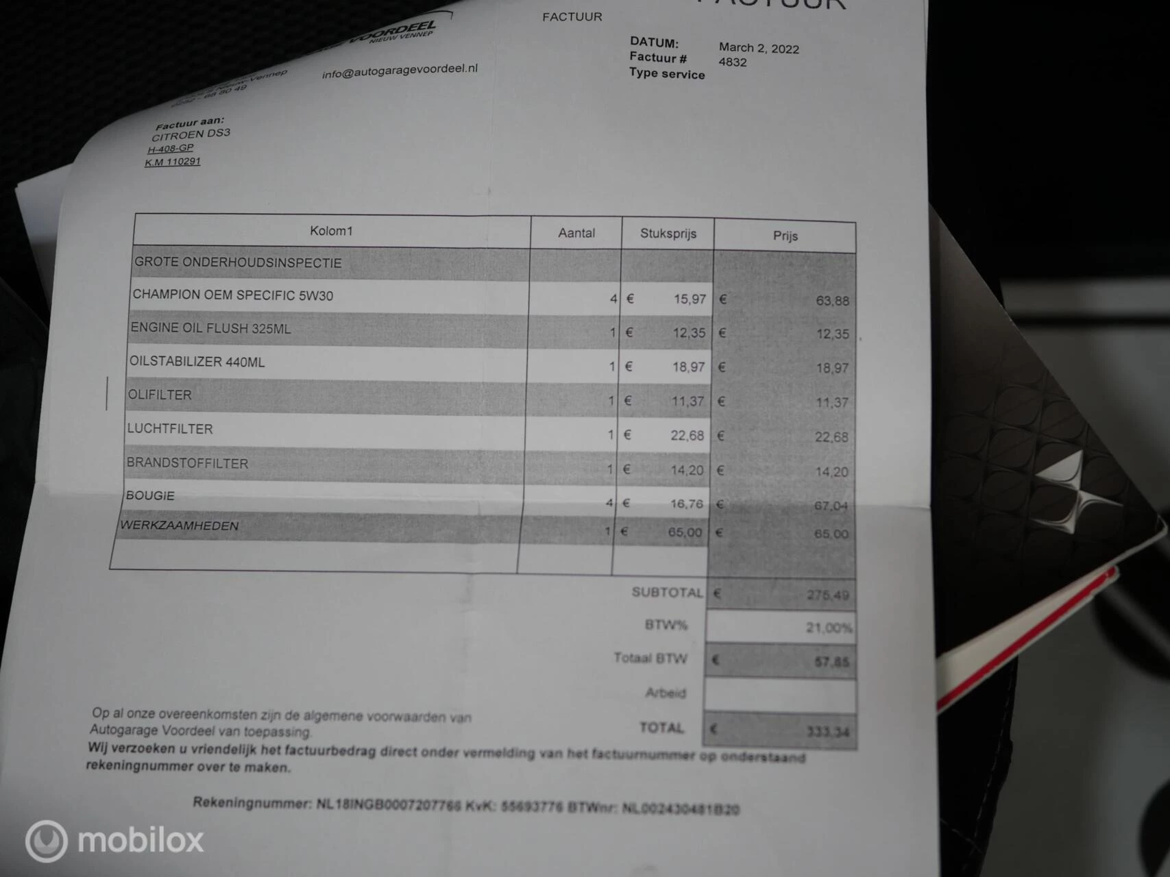 Hoofdafbeelding Citroën DS3