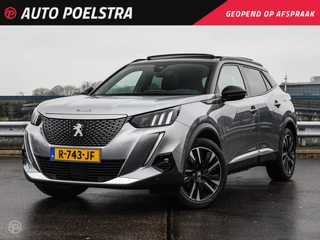 Hoofdafbeelding Peugeot e-2008 Peugeot e-2008 EV GT Pack 50 kWh Panoramadak 3-Fase i-Cockpit Rondomzicht Camera Sfeerverlichting LED Navigatie Apple CarPlay Android Auto