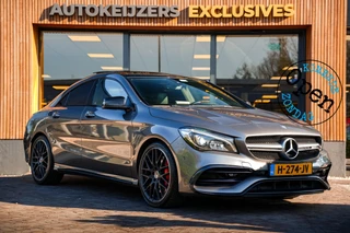 Hoofdafbeelding Mercedes-Benz CLA Mercedes-Benz CLA-klasse AMG 45 4MATIC Ambition Pano Airco Navi 19"L.M. Parkeersensoren Stoelverw.