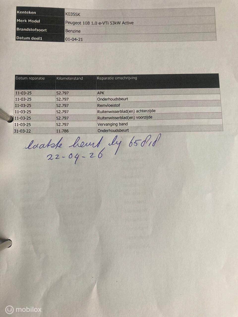 Hoofdafbeelding Peugeot 108