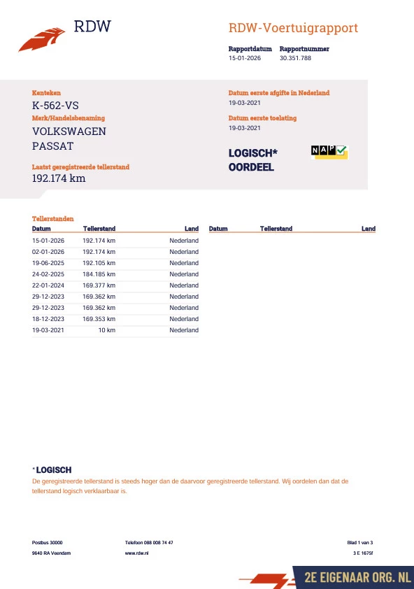 Hoofdafbeelding Volkswagen Passat