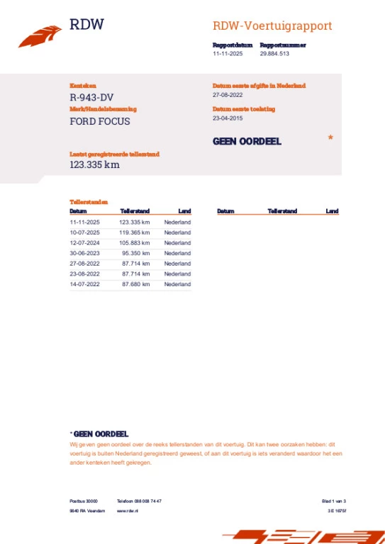 Hoofdafbeelding Ford Focus