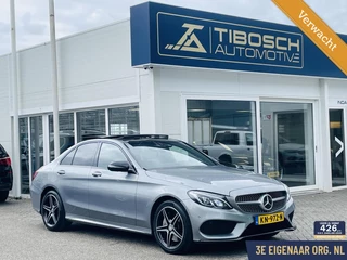 Hoofdafbeelding Mercedes-Benz C-Klasse Mercedes C-klasse 300 AMG Night ✅ 360 gr PANO head-up Adaptieve cruise