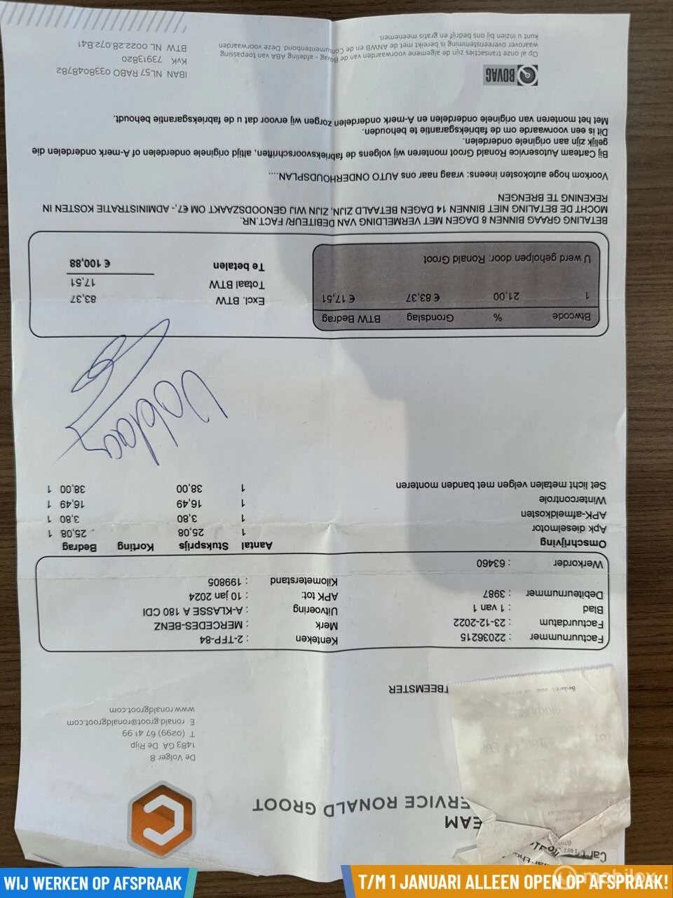 Hoofdafbeelding Mercedes-Benz A-Klasse