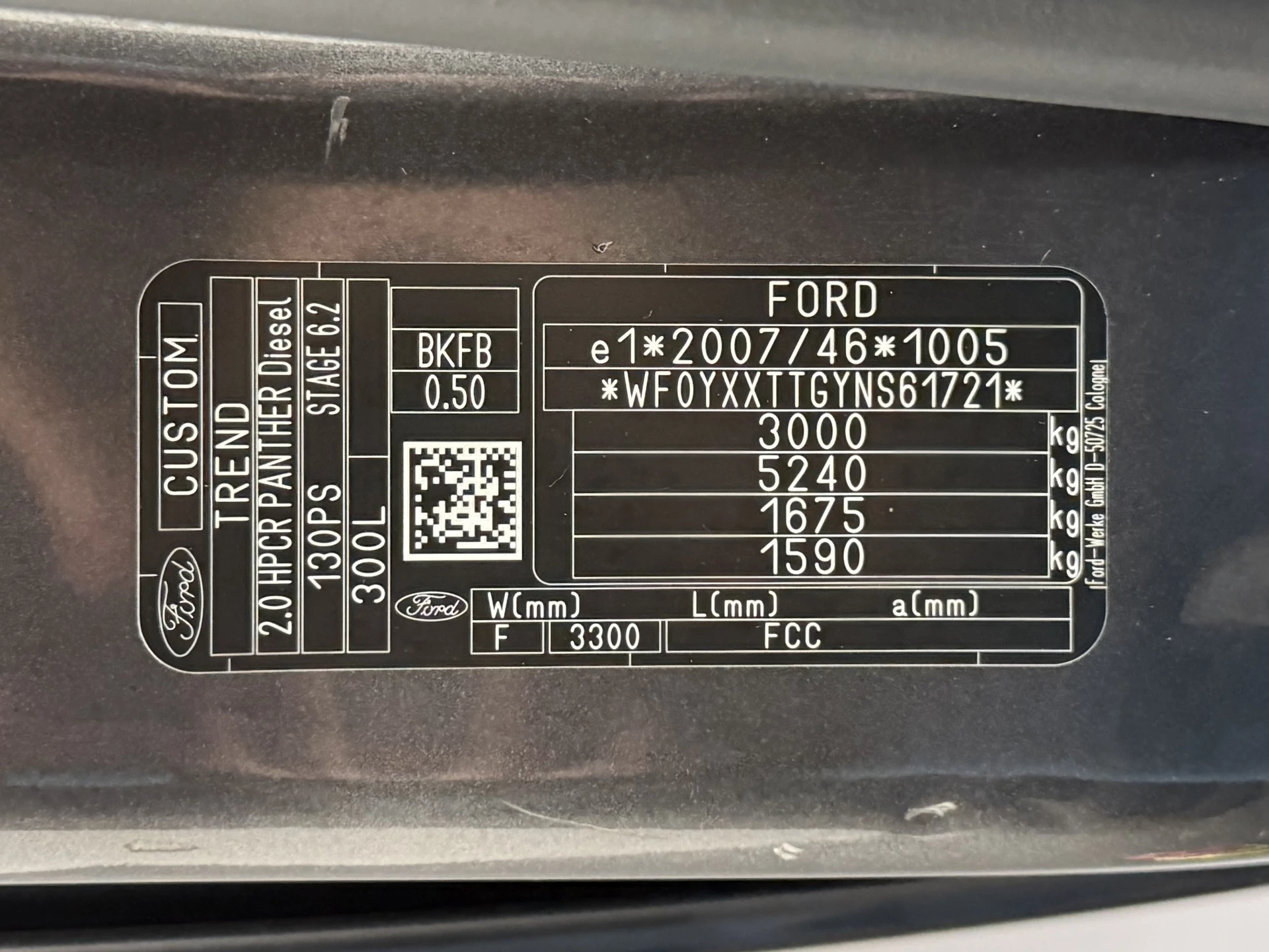 Hoofdafbeelding Ford Transit Custom